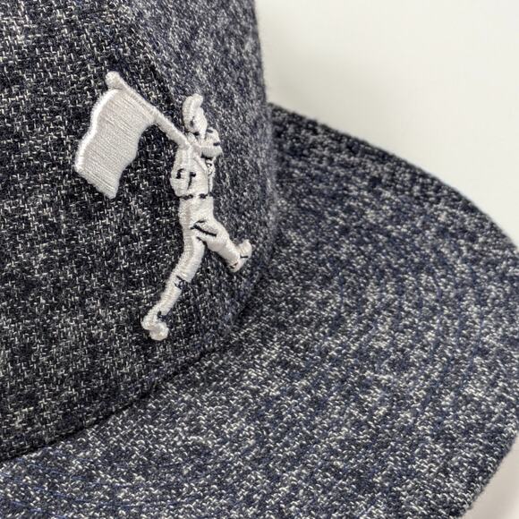 Mens Baseballism Baseball Cap Dad Hat Premium Wool POOR Speckled Gray Snapback - Picture 14 of 14